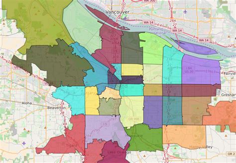 Zip Code Map Portland Metro Area - Dorise Josephine