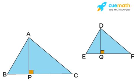 Area of Similar Triangles - Formula, Theorem, Proof, Examples