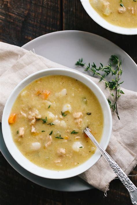 A recipe for a creamy and savory White Bean Chicken Sausage Soup ...