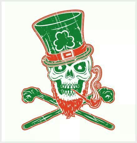 Irish skull | Saint patricks day art, Skull and bones, Skull drawing