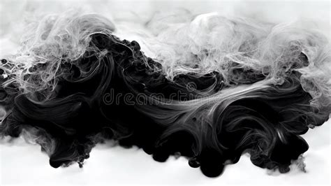 Black and White Smoke in 4k, Background Texture, Abstract Heavy Dense Smoke, Silky Smooth ...