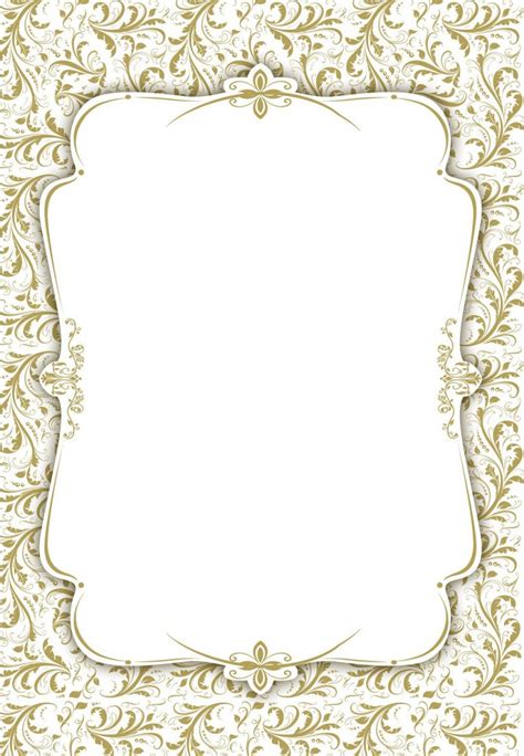 Blank Wedding Invitation Templates ~ Addictionary