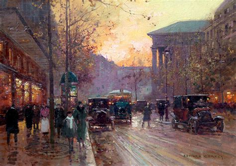 Edouard Cortes (1882 - 1969)-La Madeleine, Paris