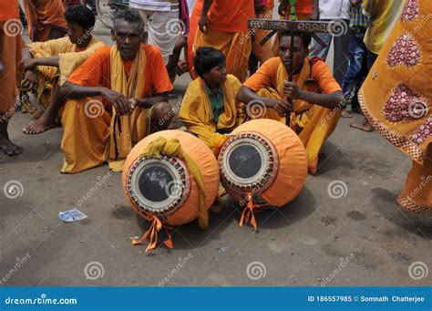 Devotees Performing Jagannath Chariot Festival at Puri Editorial Image ...