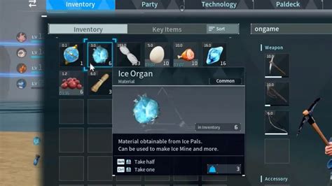 Palword: How to Find and Use Ice Organ