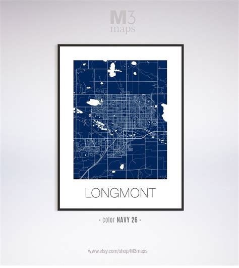 Longmont Colorado Longmont CO Map Longmont Map Longmont | Etsy