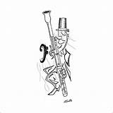 Bassoon Drawing At GetDrawings  Free Download sketch template