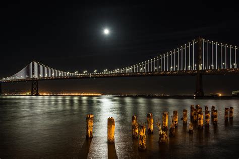 Bay Bridge at night Photograph by Laimis Urbonas | Fine Art America