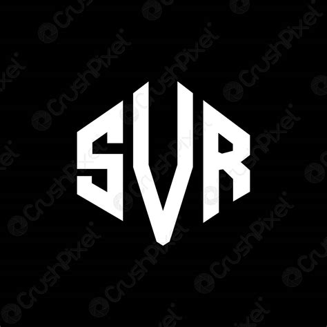 SVR letter logo design with polygon shape. SVR polygon and - stock ...