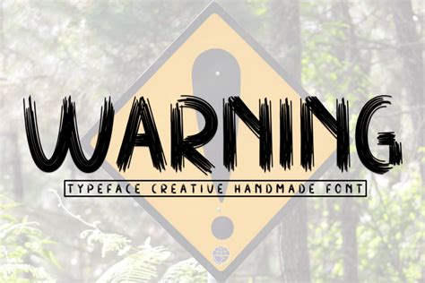 Warning Font Free Download - FreeFontDL