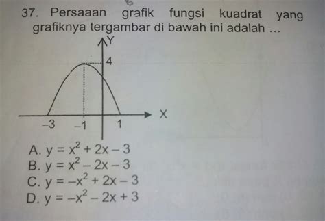 Contoh Soal Persamaan Grafik Fungsi Kuadrat Pada Gambar Berbagai Contoh - Riset