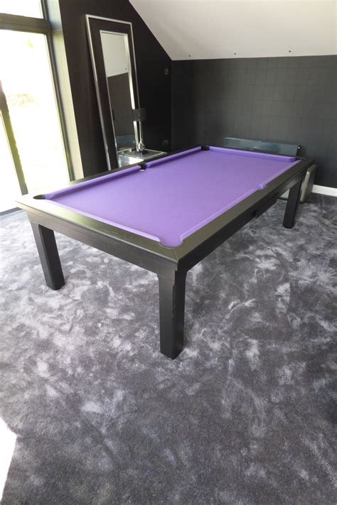 8ft American Modern Pool Table in our black oak (#E4) finish with a ...