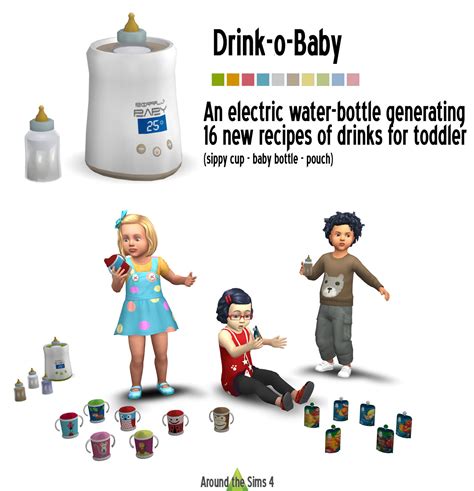 Around the Sims 4 | Custom Content Download | Bottle warmer & toddler drinks