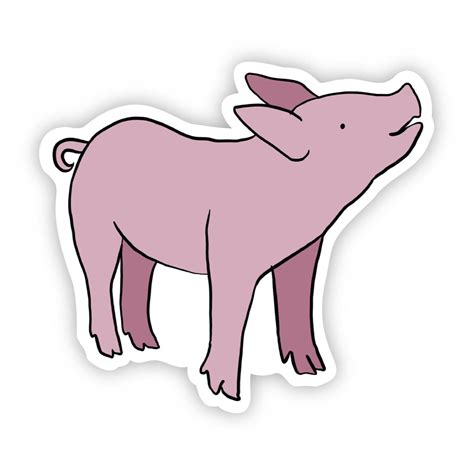 Pink Pig Sticker – Big Moods