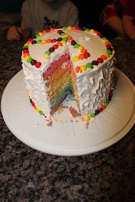 Are We Really Doing This???: Skittles Flavored Rainbow Cake