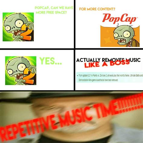 yet another music meme : r/PlantsVSZombies