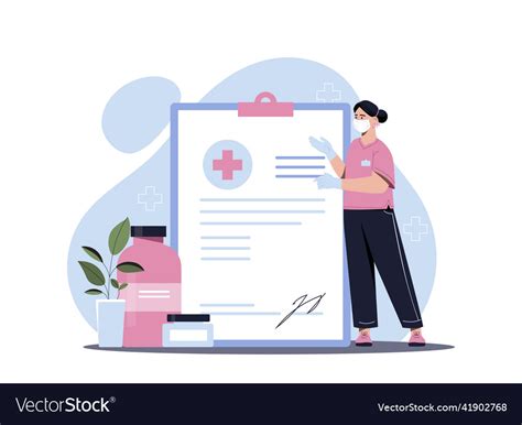 Medical assistant concept Royalty Free Vector Image