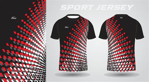 red black t-shirt sport jersey design 17352543 Vector Art at Vecteezy