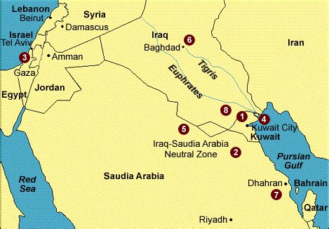 Gulf War Curriculum Guide/Timeline Map | FRONTLINE | PBS