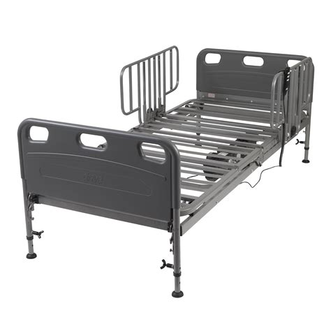 Drive Medical Competitor Semi Electric Hospital Bed with Half Rails ...