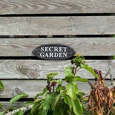 Secret Garden Sign