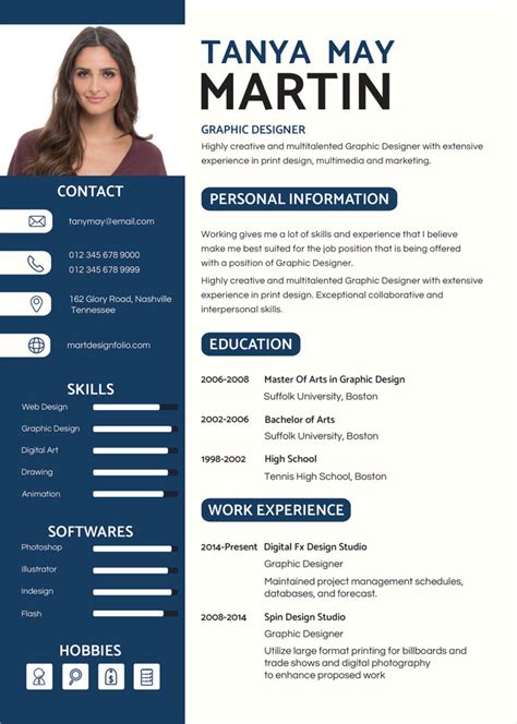 Graphic Designer Resume Template - 21+ Word, PDF Format Download | Free & Premium Templates