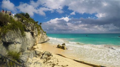 Visiting Tulum Ruins and Beach, Riviera Maya, Mexico - YouTube