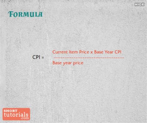 How To Calculate Cpi Index