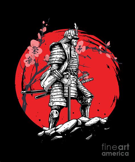 Japanese Art Ninja Samurai Warrior Kendo Katana Gift Digital Art by Thomas Larch - Pixels