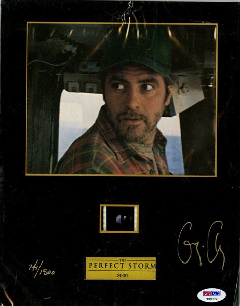 Lot Detail - George Clooney Autographed The Perfect Storm Senitype Photo