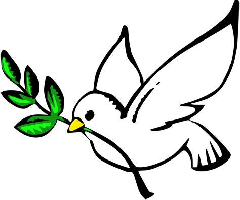 Peace Symbol Dove - ClipArt Best