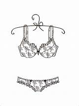 Coloriage Et Dessin Lingerie à Imprimer  Gratuit sketch template