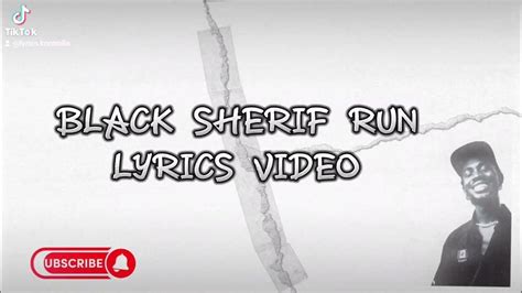 Black Sheriff run lyrics video - YouTube