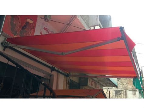 Red And Orange Acrylic Window Retractable Awning at Rs 180/sq ft in ...