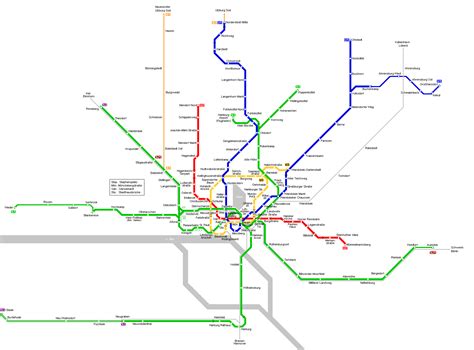 Hamburg Metro Map 1 - Mapsof.Net