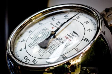 Analog Weight Scale Display Stock Image - Image of heavy, industry ...