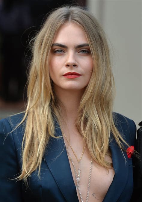 Cara Delevingne | Celebrity Hair and Makeup at Fashion Week Spring 2015 ...