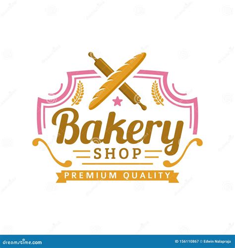 Bakery Logo Template, Vector Illustration. Bakery Shop Emblem, Vintage ...