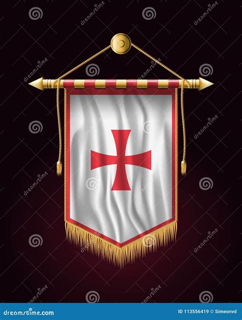 Historical Montenegrin Flag. Festive Vertical Banner Stock Vector - Illustration of state ...