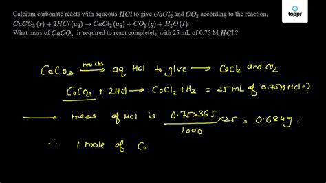 Calcium Carbonate Reacts With Hydrochloric Acid - SavanahminWells