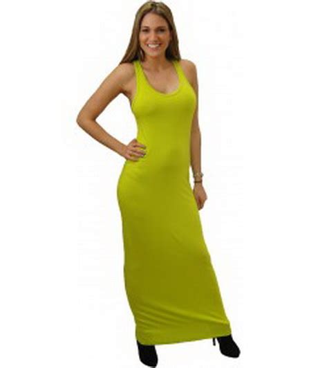 Lime green maxi dress