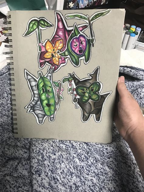 Here’s some Korok fan art I finished earlier today. : r/zelda