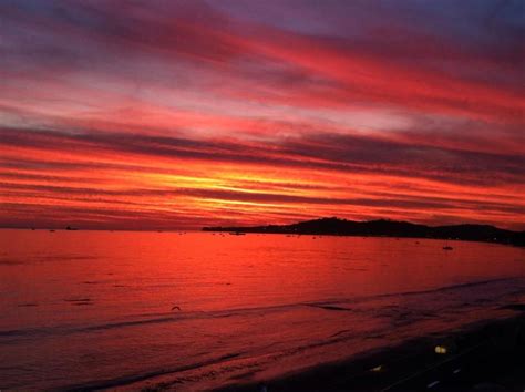 Sunset on Butterfly Beach, Santa Barbara, CA, photo Kris Carlyle ...