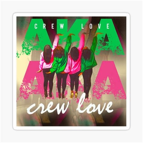 "CREW LOVE 3" Sticker for Sale by Artbyrice | Redbubble