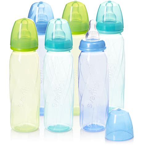 Evenflo Feeding Vented + BPA-Free Plastic Baby Bottles, 8oz, Teal/Blue/Green, 6ct - Walmart.com