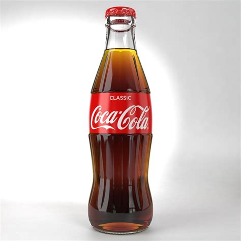 Coca-Cola Regular 250ML Glass Bottle 3D model | CGTrader