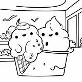 Colorful Ice Cream Parlor Coloring Page  Coloring Pagescom sketch template
