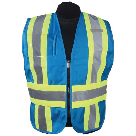 Incident Command Vest 2" Reflective Stripe / Blue - Mutual Screw & Supply