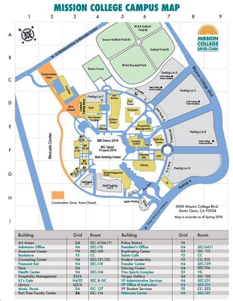 Missão campus da faculdade de mapa de Los Angeles mission college mapa ...