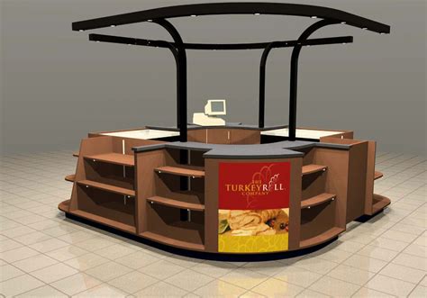 Shopping mall retail display kiosk booth | Merchandising Frontiers Inc